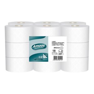 Papel higiénico industrial 257 servicios 18 rollos