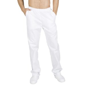 PANTALON COCINA UNISEX BLANCO GOMA ENTERA