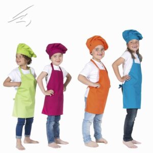 DELANTAL CON PETO INFANTIL COLORES