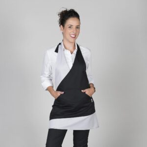 Delantal combinado BISTRO 80x65 cm