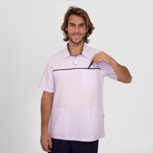 Polo sanitario hombre microfibra JAVIER ELASTIK