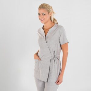 Blusa sanitaria mujer CAMILA cierre cruzado