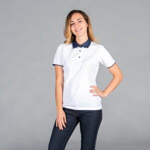 Polo mujer hosteleria cuello camisero TEJANO REDLINE