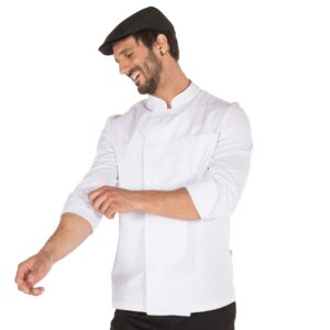 CHAQUETA COCINA UNISEX M/L SARGA BLANCA