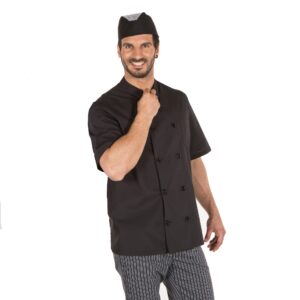 CHAQUETA COCINA POLELIN FINO M/C