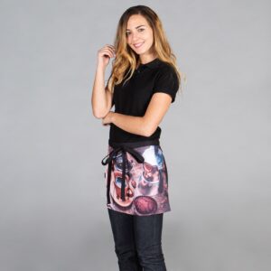DELANTAL CORTO ESTAMPADO