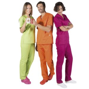 BLUSA SANITARIA UNISEX PICO COLORES