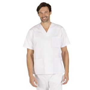 BLUSA SANITARIA PICO SARGA BLANCA