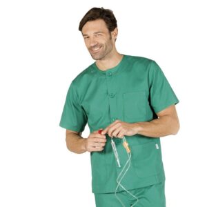 BLUSA SANITARIO UNISEX ABOTONADA COLORES
