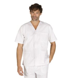BLUSA SANITARIO PICO BOTONES