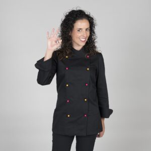 CHAQUETA COCINA MUJER NIZA SIN BOTONES