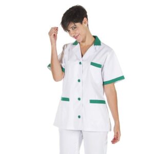 Bata corta de limpieza SARGA M/C COMBI manga corta