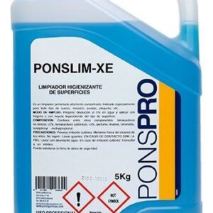 Ponslim XE Limpiador desinfectante suelos, aseos, cocinas.