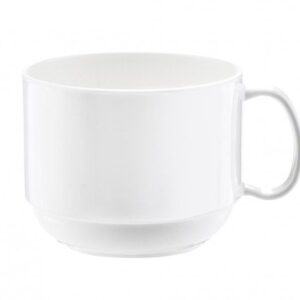 Taza blanca de policarbonato de 325 cc