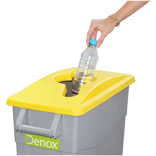 Denox Conteneur Zeus 65L Avec Ouverture - Marron - Boîte De Rangement Alimentaire Empilable