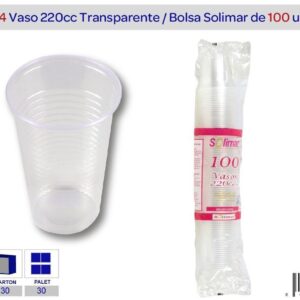 VASO TRANSPARENTE 220 CC 3000 UNIDADES