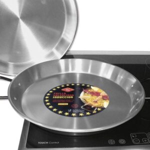 Paellera pulida para inducción
