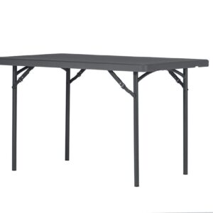 Mesa plegable con sistema de union longitudinal de 122 cm