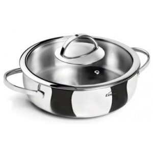 Tartera con tapa de cristal de Lacor serie New Belly