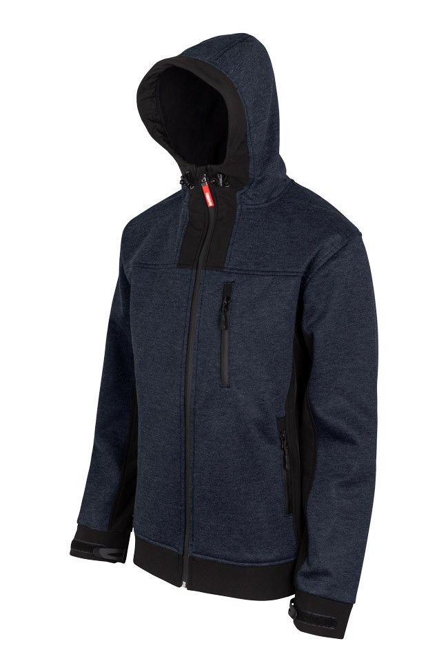 CAZADORA SOFT SHELL BICOLOR CON CAPUCHA CAZADORA SOFT SHELL BICOLOR CON CAPUCHA
