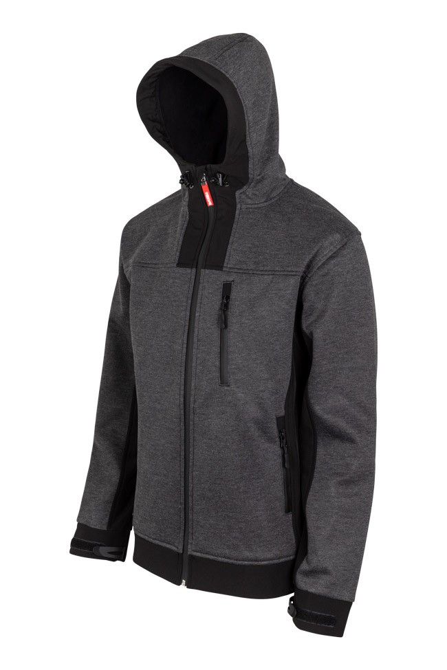 CAZADORA SOFT SHELL BICOLOR CON CAPUCHA CAZADORA SOFT SHELL BICOLOR CON CAPUCHA
