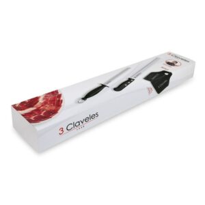 SET CUCHILLO JAMONERO ALVEOLADO Y CHAIRA