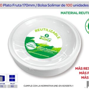 PLATO REUTILIZABLE 17 CM