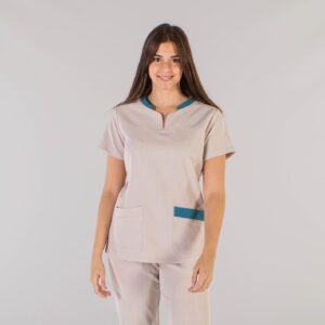 Blusa sanitaria mujer lino MIRTA