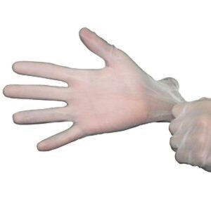 Guantes de vinilo con polvo