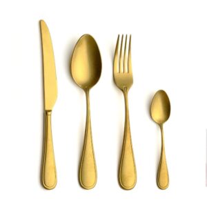 Set Cubertería 24 piezas CONTOUR VINTAGE GOLD