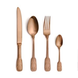 Set Cubertería 24 piezas VERSAILLES SATIN COPPER