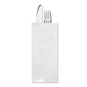 Sobre portacubiertos con servilleta 11x25 blanco 1000 unidades