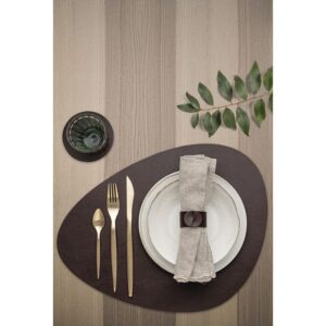 Mantel de mesa oval CUERO de Lacor