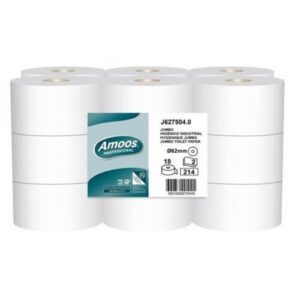 Papel higiénico industrial 214 servicios 18 rollos