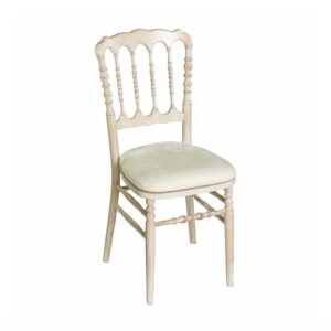 Silla NAPOLEÓN Madera Haya acabado decapé con cojín