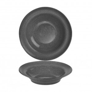 Plato hondo antracita 26 cm PANIO GRIS