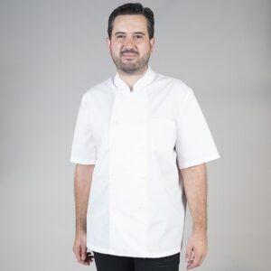 Chaqueta de cocina unisex popelin manga corta