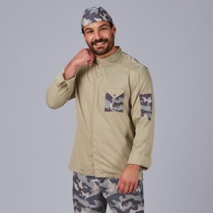 Chaqueta cocina unisex combi canalé Táctico