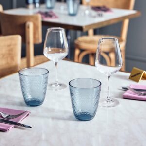 Juego 6 vasos altos 31cl vidrio azul Mazzarine Arcoroc