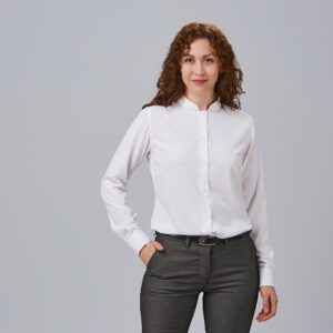 Camisa de mujer cuello mao Giulia
