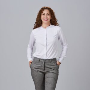 Camisa de mujer cuello mao Renata