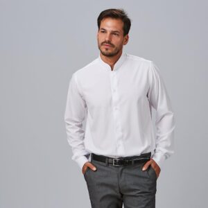 Camisa de hombre cuello mao slim fit Matteo
