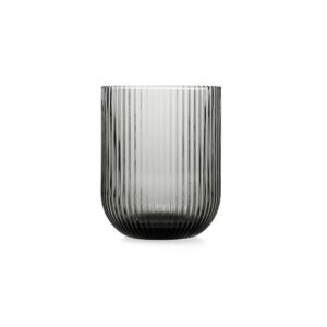 Juego de 36 vasos de 28cl vidrio tallado gris Fosil Bidasoa
