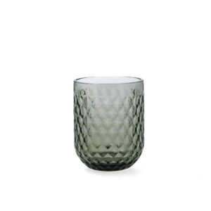 Juego de 6 vasos bajos 26cl vidrio relieve gris Elite Bidasoa