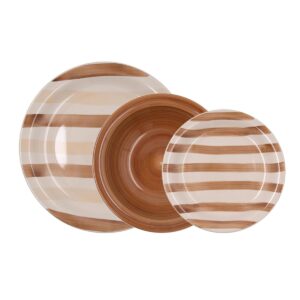 Vajilla 18 piezas cerámica Creta Crema de Quid