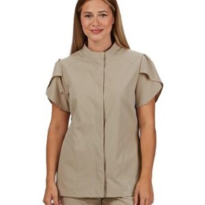 Blusa de mujer botón oculto Lina